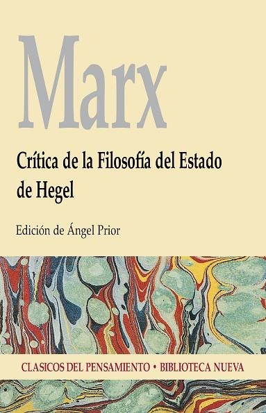 CRITICA DE LA FILOSOFIA DEL ESTA | 9788470309823 | MARX