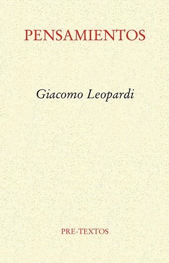 PENSAMIENTO | 9788481911909 | LEOPARDI