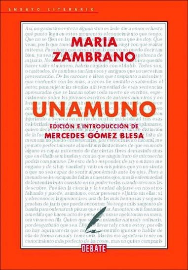 UNAMUNO | 9788483069707 | ZAMBRANO