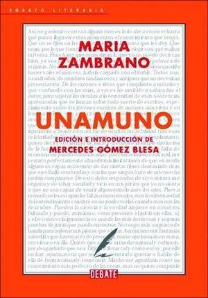 UNAMUNO | 9788483069707 | ZAMBRANO