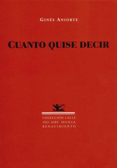 CUANTO QUISE DECIR | 9788486307769 | ANIORTE