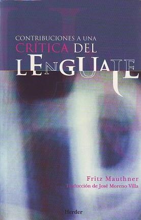CRITICA DEL LENGUAJE | 9788425421655 | FRITZ MAUTHNER
