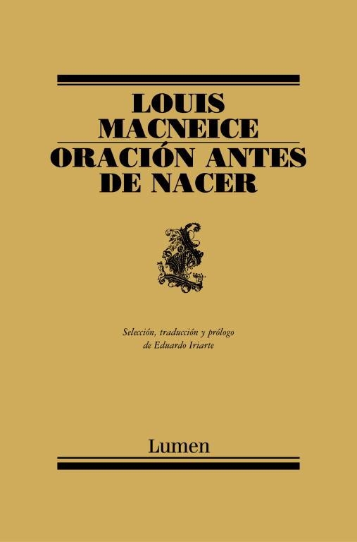 ORACIÓN ANTES DE NACER | 9788426414885 | LOUIS MACNEICE