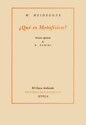 QUE ES LA METAFISICA? | 9788484720911 | HEIDEGGER